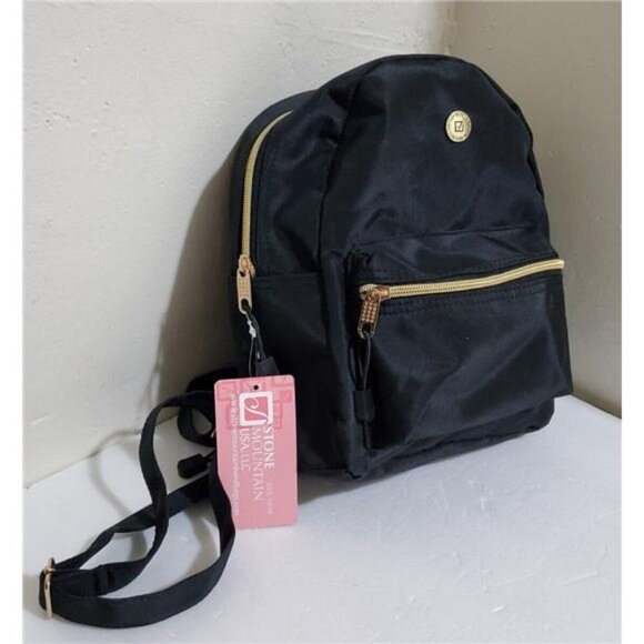 black mini dome backpack Stone Mountain Microfiber Single Zip Mini Dome Backpack Black